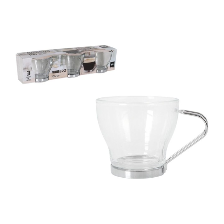 Set de Verres Inde Amberg 100 ml 3 Pièces (24 Unités)