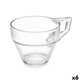 Lot de 6 · Tasse de café et de thé Vivalto Transparent verre 199 ml