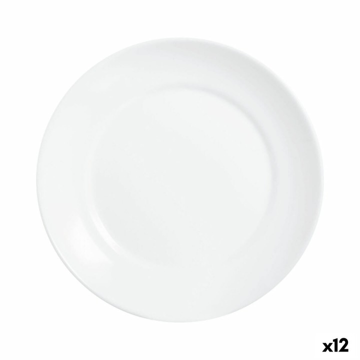 Assiette à dessert Luminarc Apy Blanc verre Ø 18 cm (12 Unités)