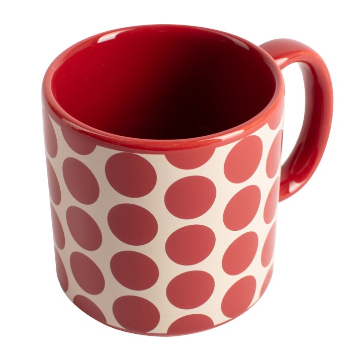 Lot de tasses Benetton Rouge Grès Taupes 4 Pièces