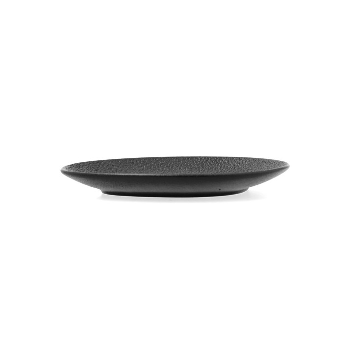 Lot de 8 · Assiette Bidasoa Fosil Noir Céramique Alumine 15,8 x 13,8 x 2 cm Café