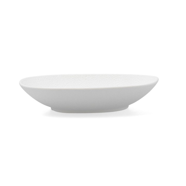 Lot de 6 · Assiette creuse Bidasoa Fosil Blanc Céramique Carré 21,9 x 21,7 x 4,8 cm