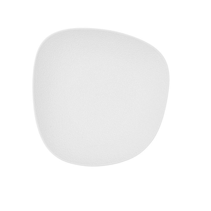 Lot de 6 · Assiette creuse Bidasoa Fosil Blanc Céramique Carré 21,9 x 21,7 x 4,8 cm