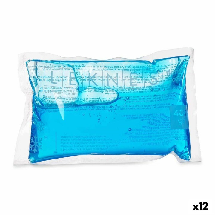 Refroidisseur de Bouteilles Leknes Bleu Polyéthylène 400 ml 22,5 x 3 x 14,5 cm (12 Unités)