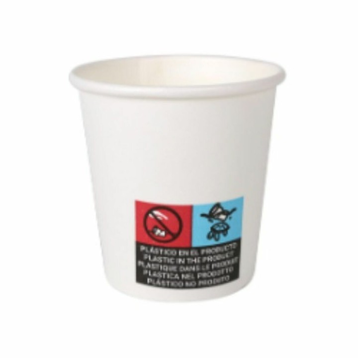 Lot de 50 · Set de Verres Algon Carton Produits à usage unique Blanc 36 Unités 80 ml
