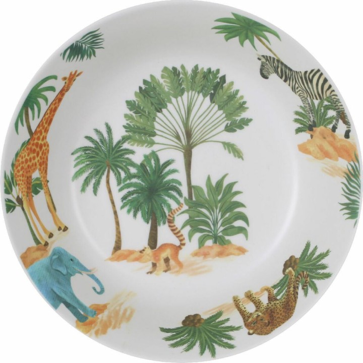 Lot de 24 · Assiette creuse La Mediterránea Sauvage Mélamine 20 x 20 x 5 cm