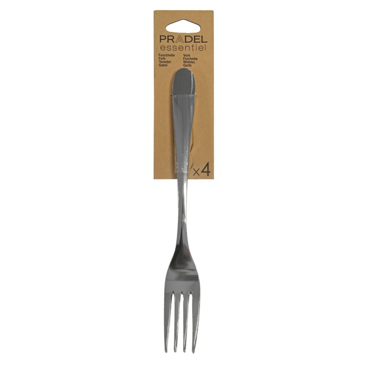 Ensemble de Fourchettes Pradel essentiel Ondine Acier Métal 18 cm (4 Unités)