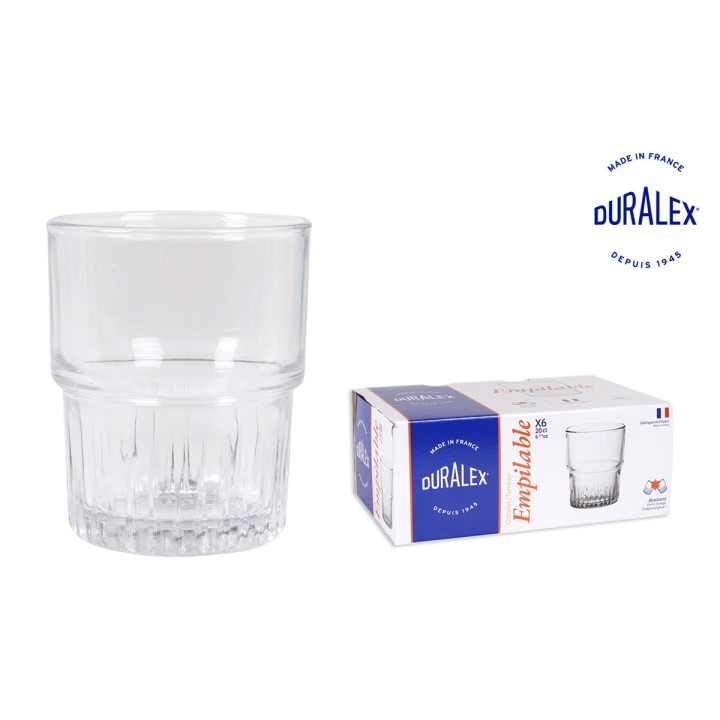 Lot de 6 · Set de Verres Duralex 1014AB06/6 200 ml 6 Pièces