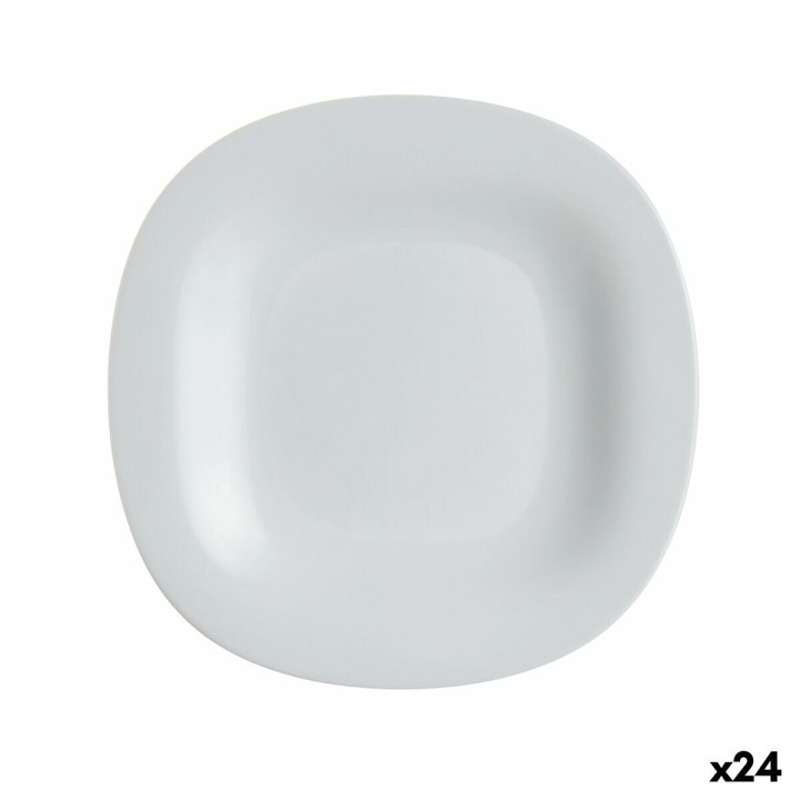 Lot de 24 · Assiette à dessert Luminarc Carine Granit Ø 19,5 cm Gris verre
