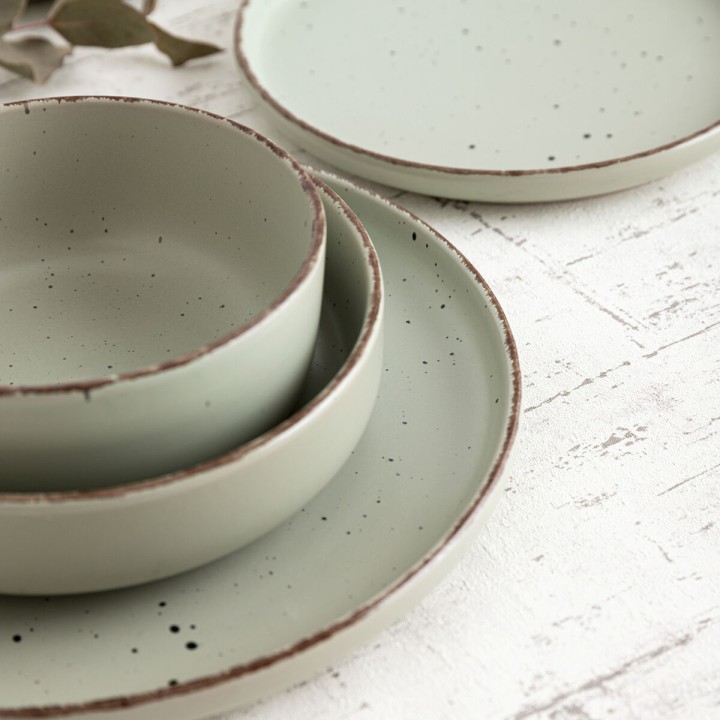 Bol pour Apéritifs Quid Duna Vert Céramique 15 x 15 cm (6 Unités)