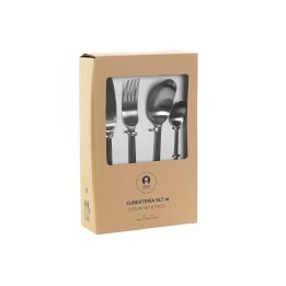 Couverts DKD Home Decor Doré Argenté Acier inoxydable 16 Pièces 6 x 2 x 22,8 cm