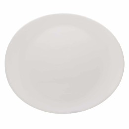 Lot de 6 · Assiette plate Arcoroc Restaurant 30 x 26 cm Blanc verre