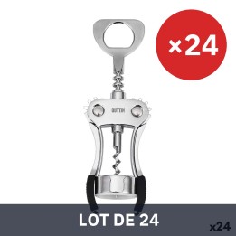 Lot de 24 · Tire-bouchon Quttin Alliage de Zinc 19 x 5,6 x 3,8 cm Argenté