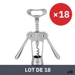 Lot de 18 · Ouvre-bouteille avec tire-bouchon Quttin 18 x 7 x 4 cm Argenté