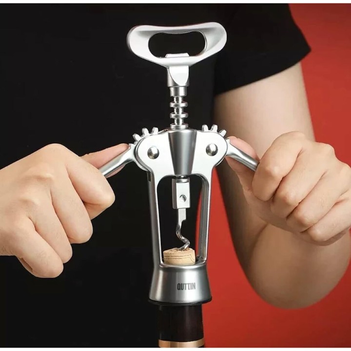 Lot de 18 · Ouvre-bouteille avec tire-bouchon Quttin 18 x 7 x 4 cm Argenté
