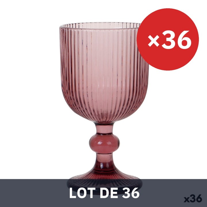 Lot de 36 · Verre La Mediterránea Sonella Violet verre 360 ml