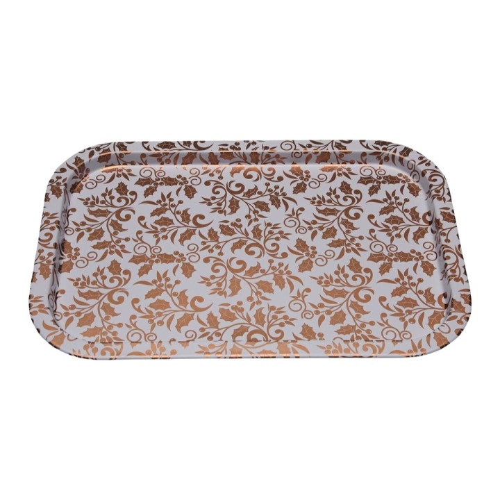 Plateau Versa Aurea Métal 23 X 1,5 X 34 CM