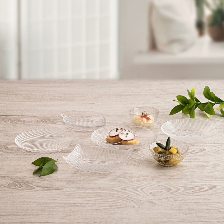 Lot de 12 · Plateau apéritif Quid Select Vidrio Transparent 12,5 x 9 x 3,5 cm
