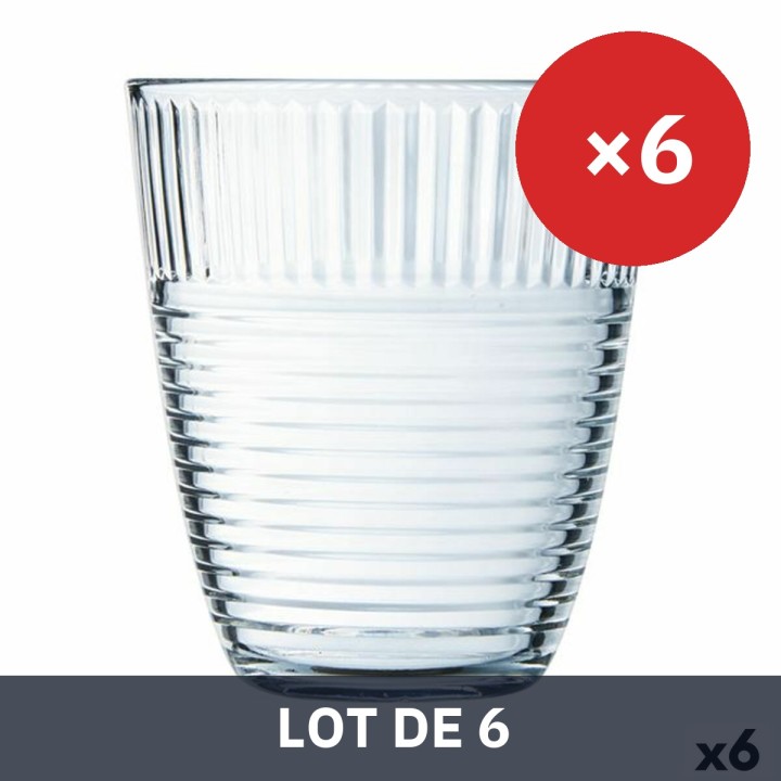 Lot de 6 · Verre d'eau Luminarc Concepto Transparent verre 310 ml