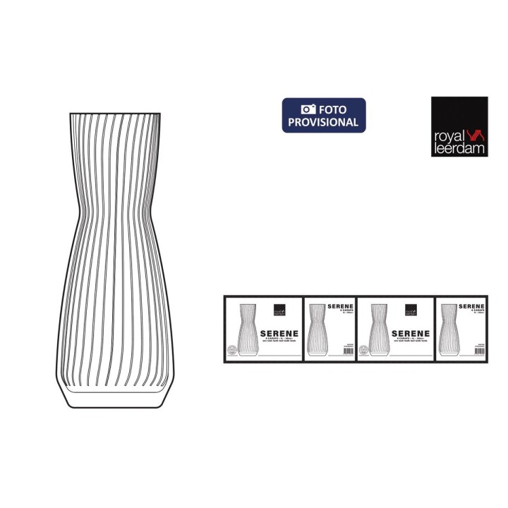 Lot de 6 · Bouteille en Verre La Mediterránea 1 L