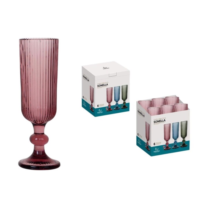 Lot de 36 · Coupe de champagne Santa Clara Sonella Violet