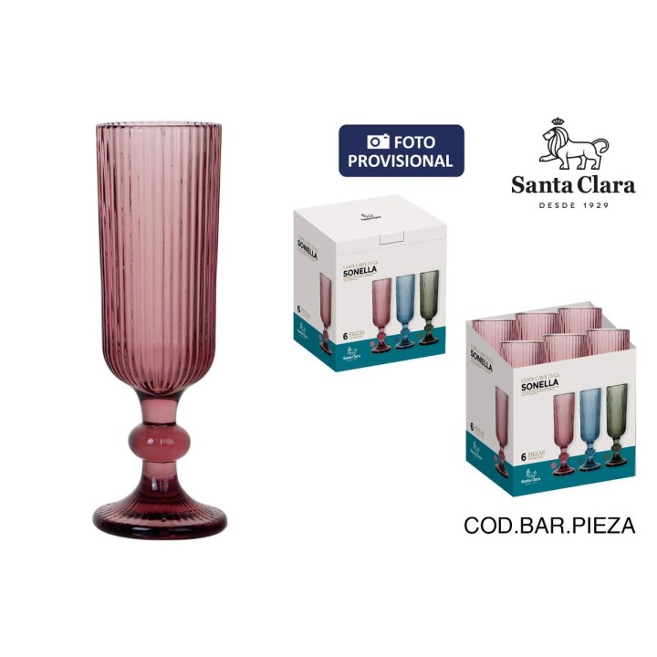Lot de 36 · Coupe de champagne Santa Clara Sonella Violet