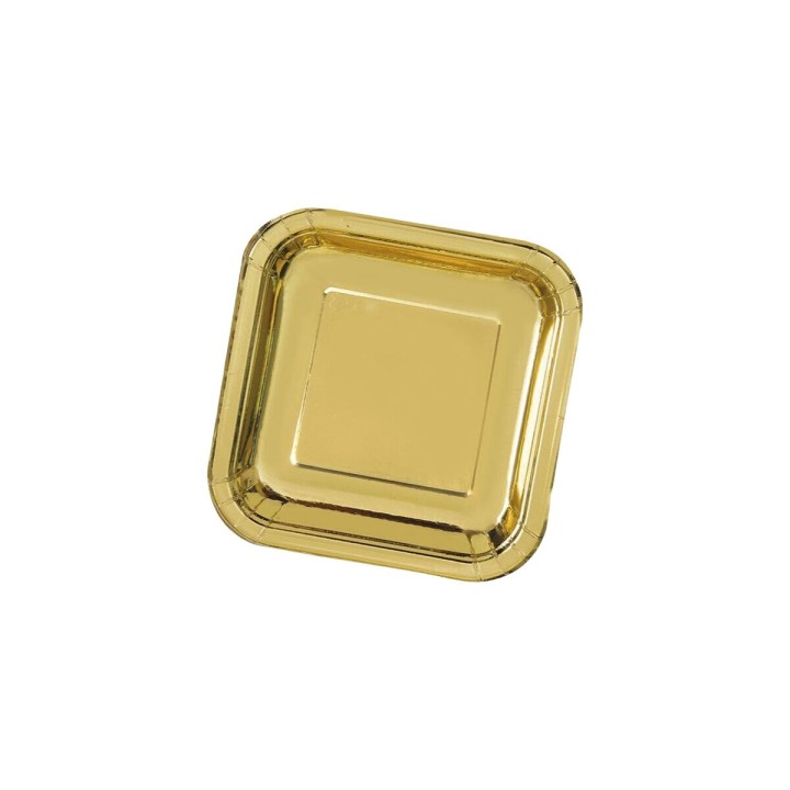 Lot de 18 · Service de vaisselle Algon Doré 26 cm 3 Pièces