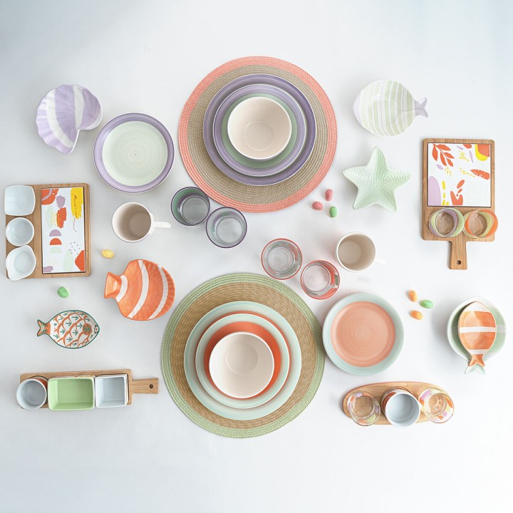 Lot de 4 · Bol pour Apéritifs Quid Kaleido Blanc Céramique 14 x 9 x 3 cm