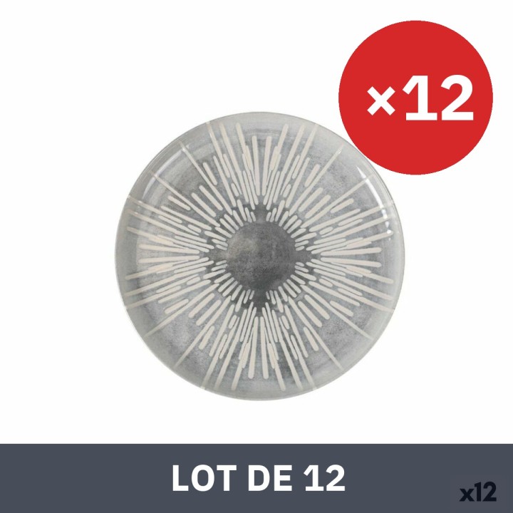 Lot de 12 · Plateau apéritif La Mediterránea Ivar Ronde Ø 25 x 2,6 cm