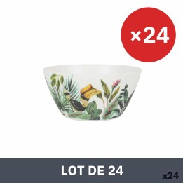 Lot de 24 · Bol Alfares Mélamine Jungle 15 x 7 cm