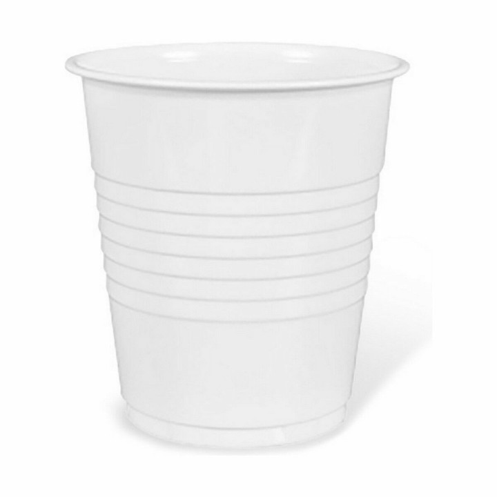 Lot de 18 · Lot de verres réutilisables Algon Café Blanc Plastique 50 Pièces 100 ml