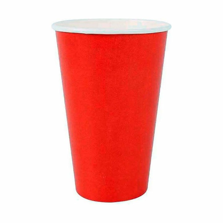 Lot de 20 · Set de Verres Algon Produits à usage unique Carton Rouge 10 Pièces 350 ml