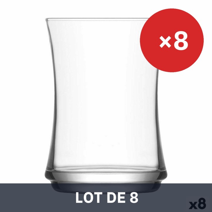 Lot de 8 · Set de Verres LAV Lune 225 ml verre 6 Pièces