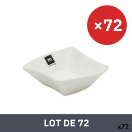 Lot de 72 · Bol La Mediterránea Snack Blanc 12 x 12 x 4,2 cm