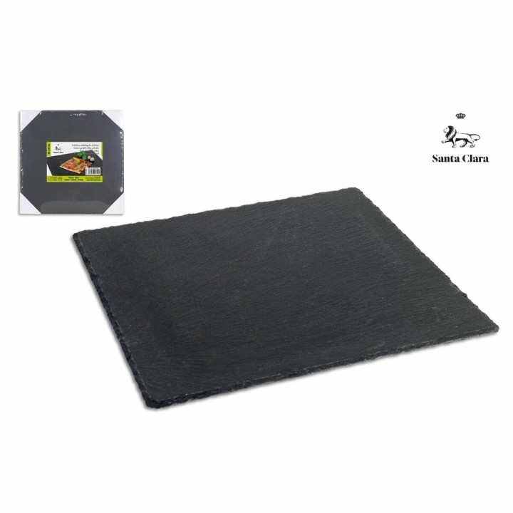 Lot de 12 · Plateau Santa Clara Alfares Ardoise 30 x 30 cm 6 mm