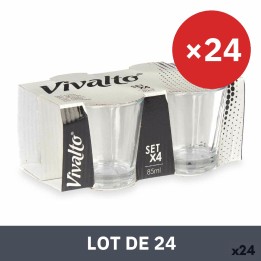 Lot de 24 · Verre Vivalto Transparent verre 85 ml Café
