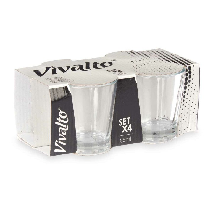 Lot de 24 · Verre Vivalto Transparent verre 85 ml Café