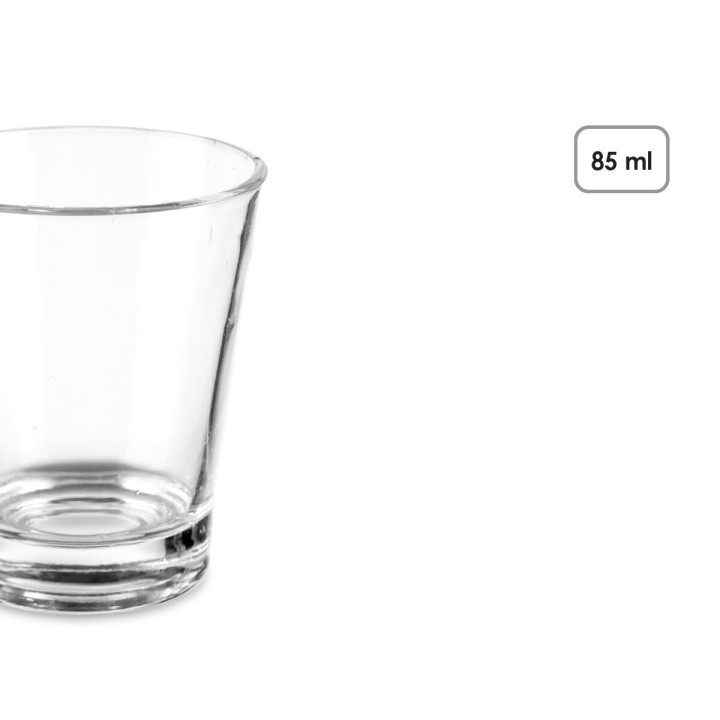 Lot de 24 · Verre Vivalto Transparent verre 85 ml Café
