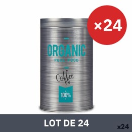 Lot de 24 · Boîte en métal Kinvara Organic Gris Fer blanc 10,4 x 18,2 x 10,4 cm Café