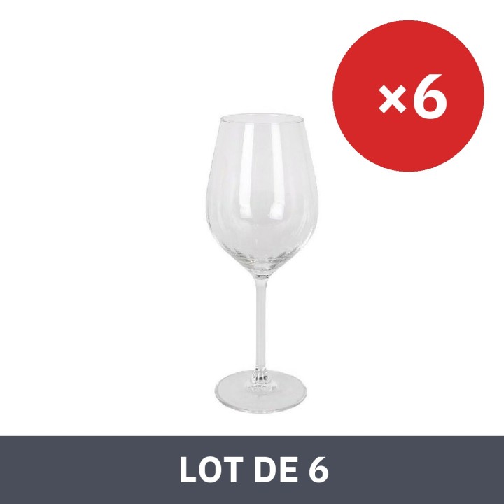 Lot de 6 · Set de verres à vin Royal Leerdam Brocante 500 ml 6 Pièces