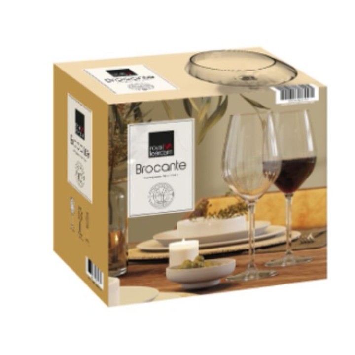 Lot de 6 · Set de verres à vin Royal Leerdam Brocante 500 ml 6 Pièces