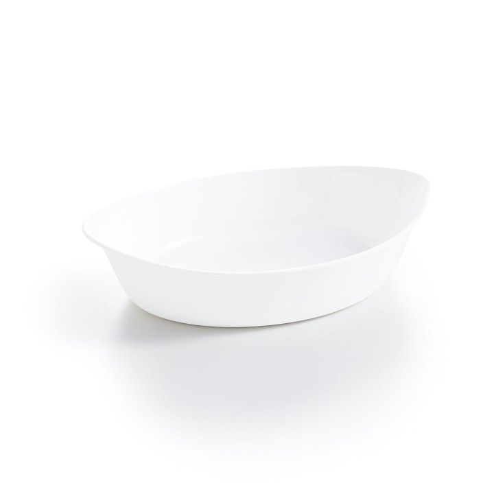 Lot de 6 · Plat à Gratin Luminarc Smart Cuisine Oblongue Blanc verre 25 x 15 cm