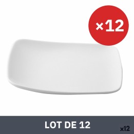 Lot de 12 · Assiette Ariane Vital Pain Céramique Blanc (Ø 15 cm)