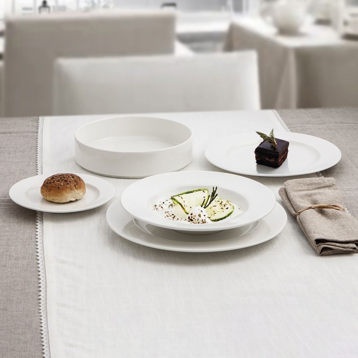 Lot de 6 · Assiette creuse Ariane Prime Céramique Blanc (Ø 26 cm)