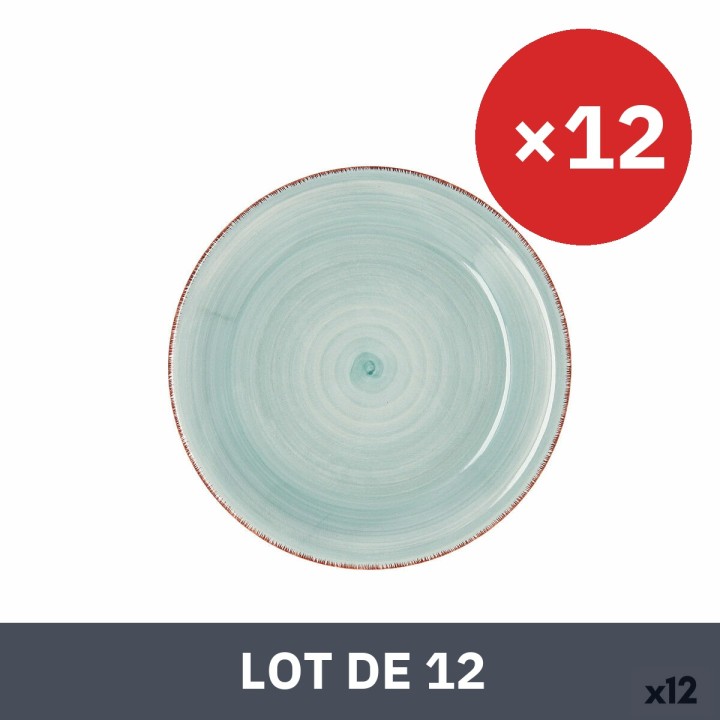 Lot de 12 · Assiette à dessert Quid Aqua Vita Céramique (19 cm)