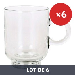 Lot de 6 · Ensemble de tasses à café Royal Leerdam Sentido Mug Transparent Verre 6 Pièces