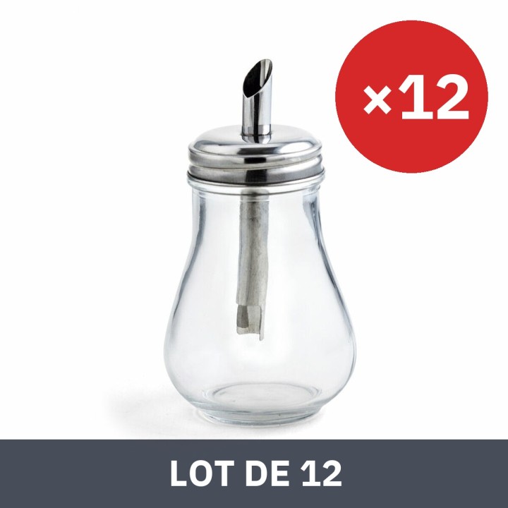 Lot de 12 · Sucrier Quid Renova Transparent verre 210 ml