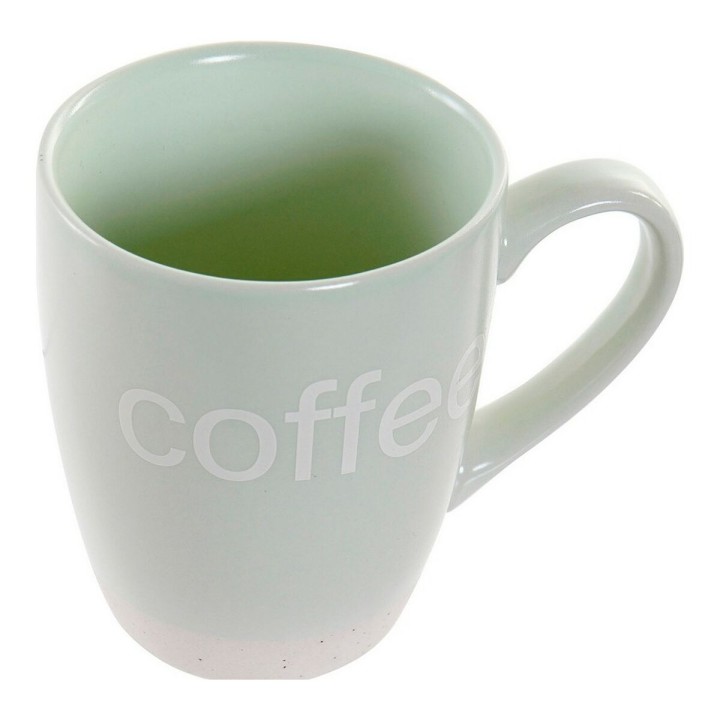 Lot de 3 · Lot de 7 · Tasse mug DKD Home Decor Multicouleur Bleu Rose Bois d'hévéa Vert Grès 160 ml
