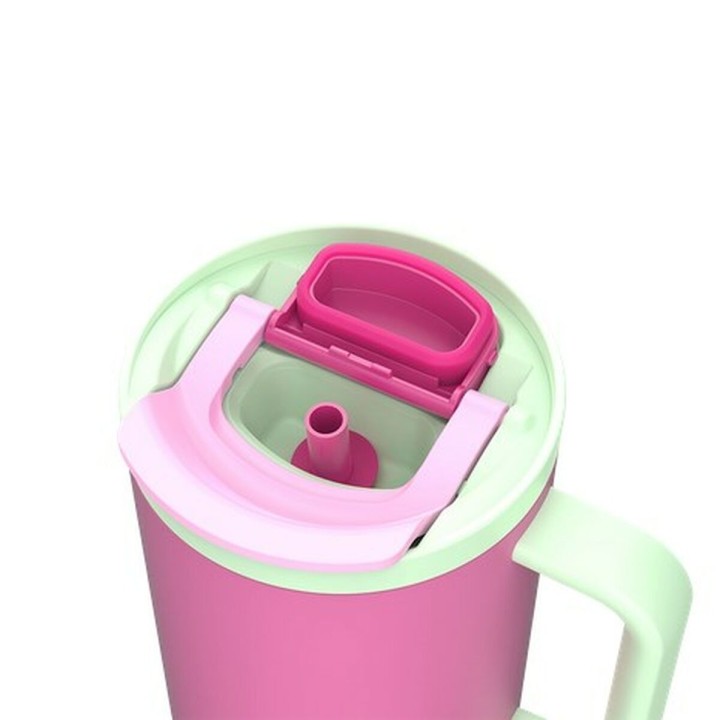 Tasse Thermos avec Couvercle Kambukka 11-08004 Vert Rose Acier inoxydable 950 ml
