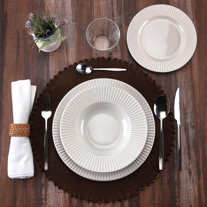 Assiettes Versa Porcelaine 18 Pièces